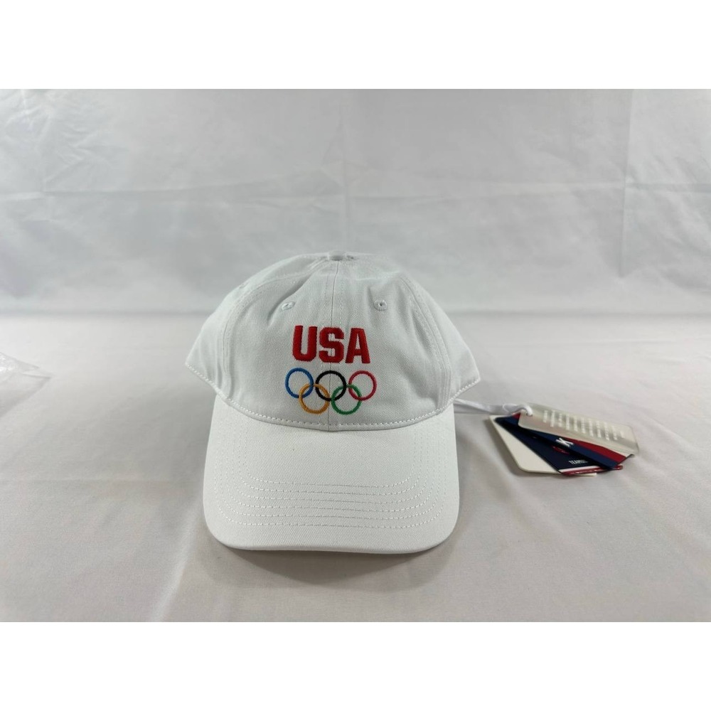 KITH for Team USA Rings Dad Hat Cap White Brand New U.S.A. Olympics KH5797-101